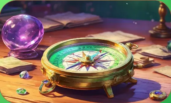 A Special Compass card art from Lost Chapters (Emerald, Item)