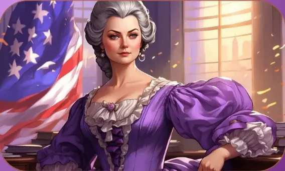 Abigail Adams card art from Lost Chapters (Quartz, Character)