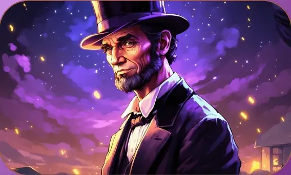 Abraham Lincoln, Emancipator card art from Lost Chapters (Quartz, Character)