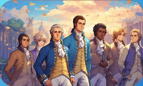 Alexander and the Virginians card art from Lost Chapters (Cobalt, Event)