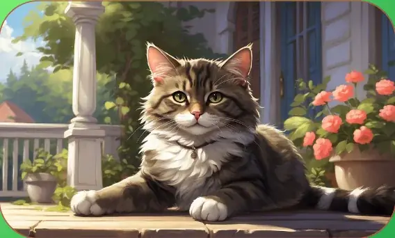 Alexander, George's Cat card art from Lost Chapters (Emerald, Character)