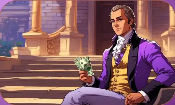 Alexander Hamilton, Young Hopeful card art from Lost Chapters (Quartz, Character)