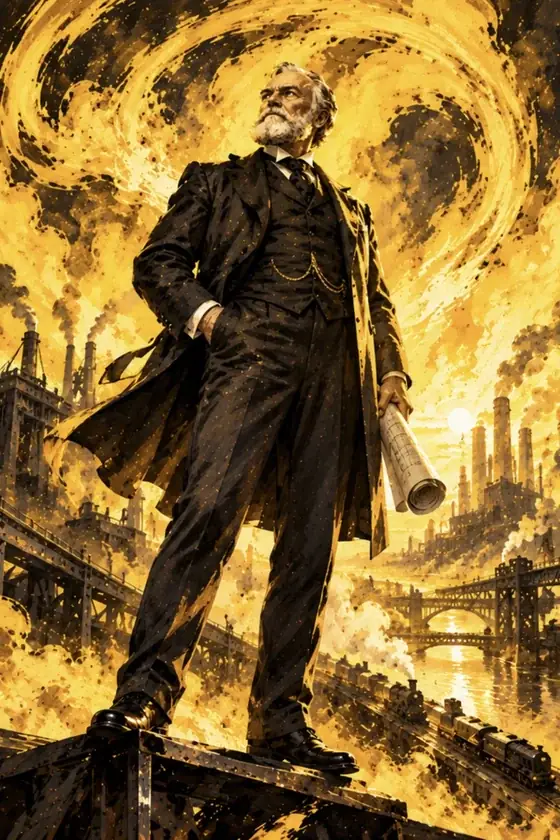 Andrew Carnegie, Steel Hero Full Art card from Lost Chapters
