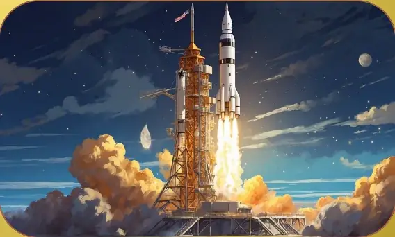 Apollo 11 card art from Lost Chapters (Gold, Item)