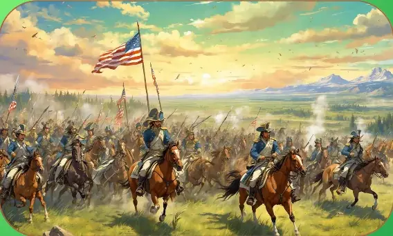 Battle of Little Bighorn card art from Lost Chapters (Emerald, Event)