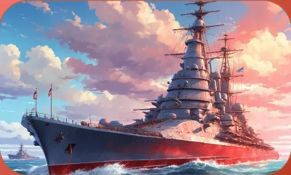Battleship card art from Lost Chapters (Garnet, Item)