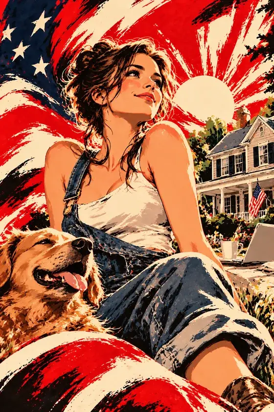 Betsy Ross, American Dream Full Art card from Lost Chapters