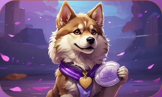 Chips, Purple Hearted card art from Lost Chapters (Quartz, Character)