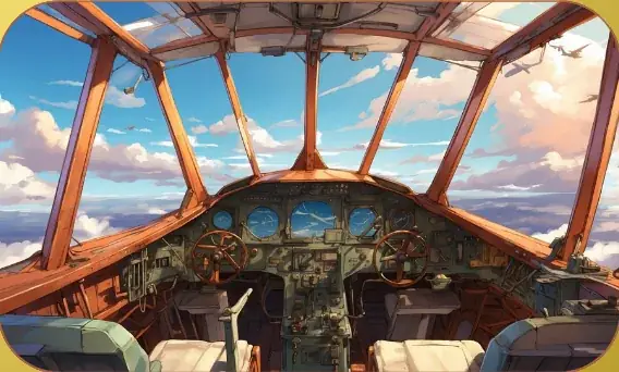Cockpit card art from Lost Chapters (Gold, Location)