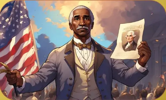 George Washington Carver card art from Lost Chapters (Gold, Character)