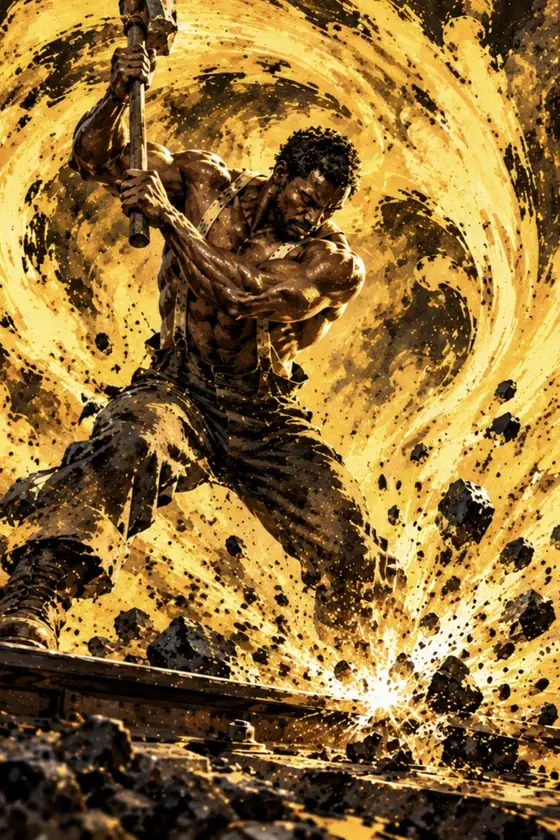 John Henry, Master of Machine Full Art card from Lost Chapters