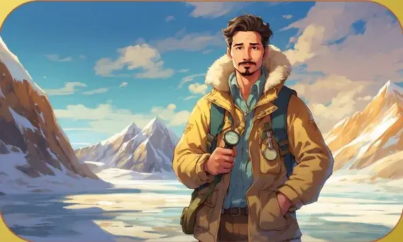 Lincoln Ellsworth card art from Lost Chapters (Gold, Character)