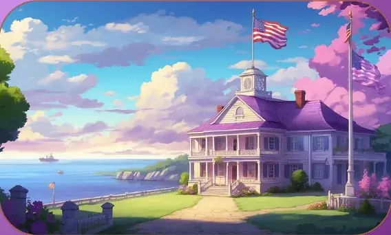 Mount Vernon card art from Lost Chapters (Quartz, Location)
