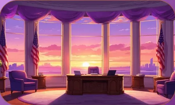 Oval Office card art from Lost Chapters (Quartz, Location)