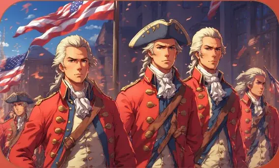 Redcoats card art from Lost Chapters (Garnet, Character)