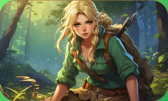 Sally Ann Thunder card art from Lost Chapters (Emerald, Character)