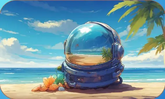 Space Helmet card art from Lost Chapters (Cobalt, Item)