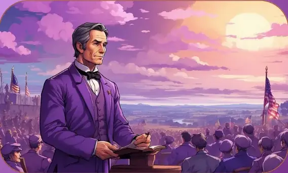 The Gettysburg Address card art from Lost Chapters (Quartz, Event)