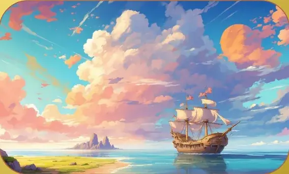 The New World card art from Lost Chapters (Gold, Location)