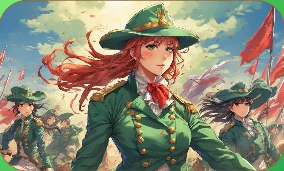 The Queen's Rangers card art from Lost Chapters (Emerald, Character)