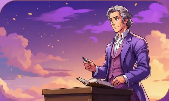 Thomas Paine card art from Lost Chapters (Quartz, Character)