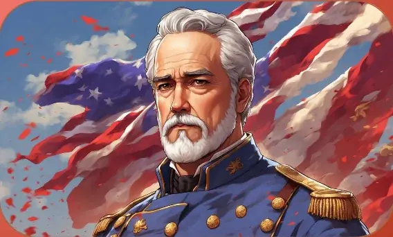 Ulysses S. Grant card art from Lost Chapters (Garnet, Character)