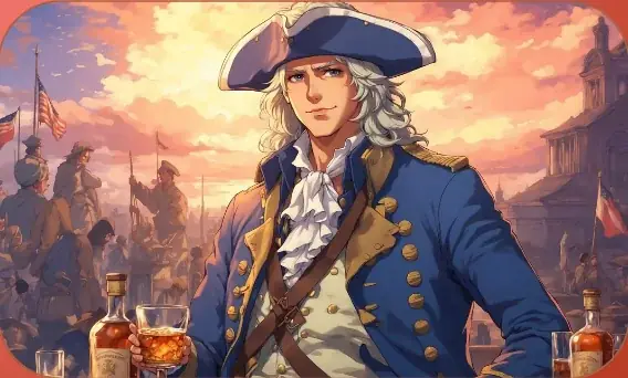 Whiskey Rebellion card art from Lost Chapters (Garnet, Event)